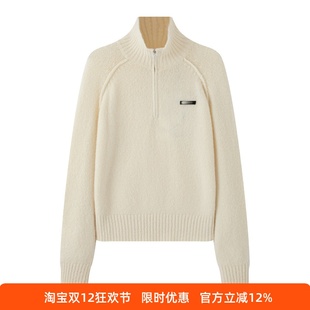 ariosec艾诺丝女神官方旗舰店2025冬长袖高领针织衫毛衣AR804153