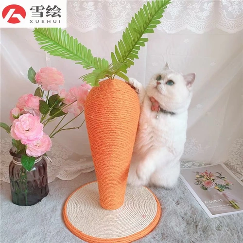 Милый морковный оранжевый спортивный комплекс с грибочками-гвоздиками, игрушка, кактус, кот