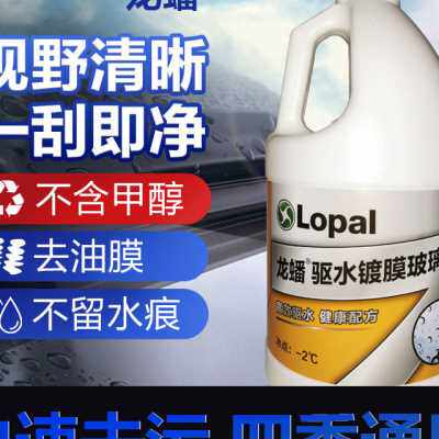龙蟠驱水镀膜挡风玻璃清洗剂车用去虫胶去树胶夏季专用雨季专用