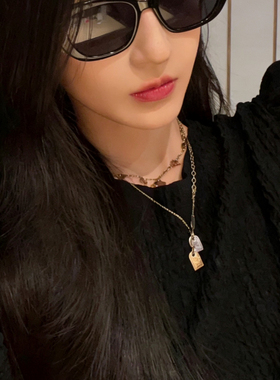 迪丽热巴白鹿赵露思同款字母项链