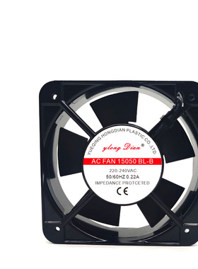 ACFAN15050SL-S 220V0.22A 15CM15050机柜机箱轴流风机正方形风扇
