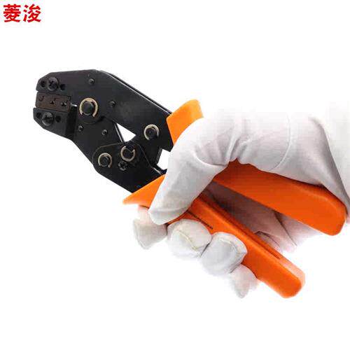 棘轮式压线钳手动裸端子/欲绝缘/插簧压线帽钳子电工压接电线工具