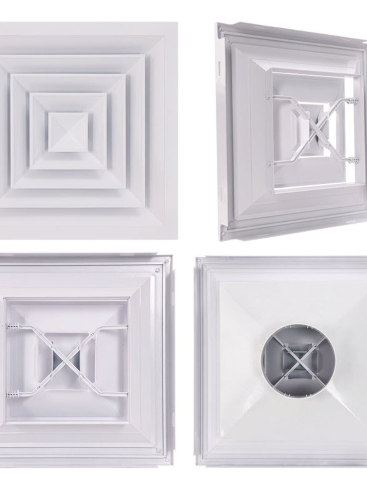 集成吊顶铝合金扣板散流器600中央空调方形出风口天花吊顶通风口