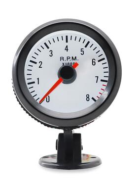 跨境爆款2英寸52mm蓝灯黑圈汽车转速表0-8000RPM适合1-8缸