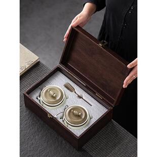 陶瓷茶罐礼盒包装日照绿茶安吉白茶龙井毛尖红茶通用礼盒空盒