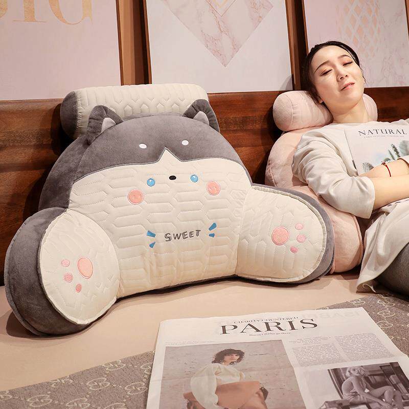 夏季冰丝乳胶靠枕床头软包大靠背榻榻米飘窗护腰靠垫沙发座椅抱枕