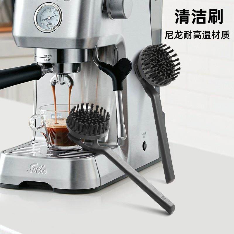 咖啡机清洁刷半自动咖啡机清洗刷51/58mm可拆卸尼龙丝刷子清洁刷