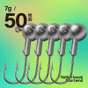 (50 lead -head hooks) 7 grams (no gift only has lead head hooks)