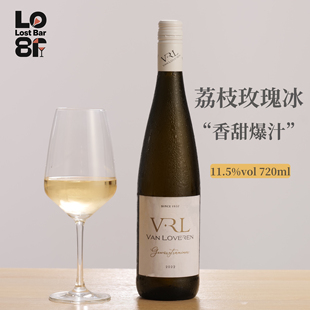荔枝玫瑰冰！南非VRL梵劳伦晚收琼瑶浆蜜桃半甜白葡萄酒威比特酒