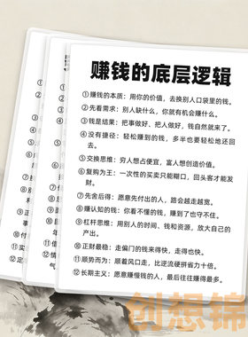 普通人怎么搞钱赚钱本质是交换底层逻辑财商思维提升励志语录卡片
