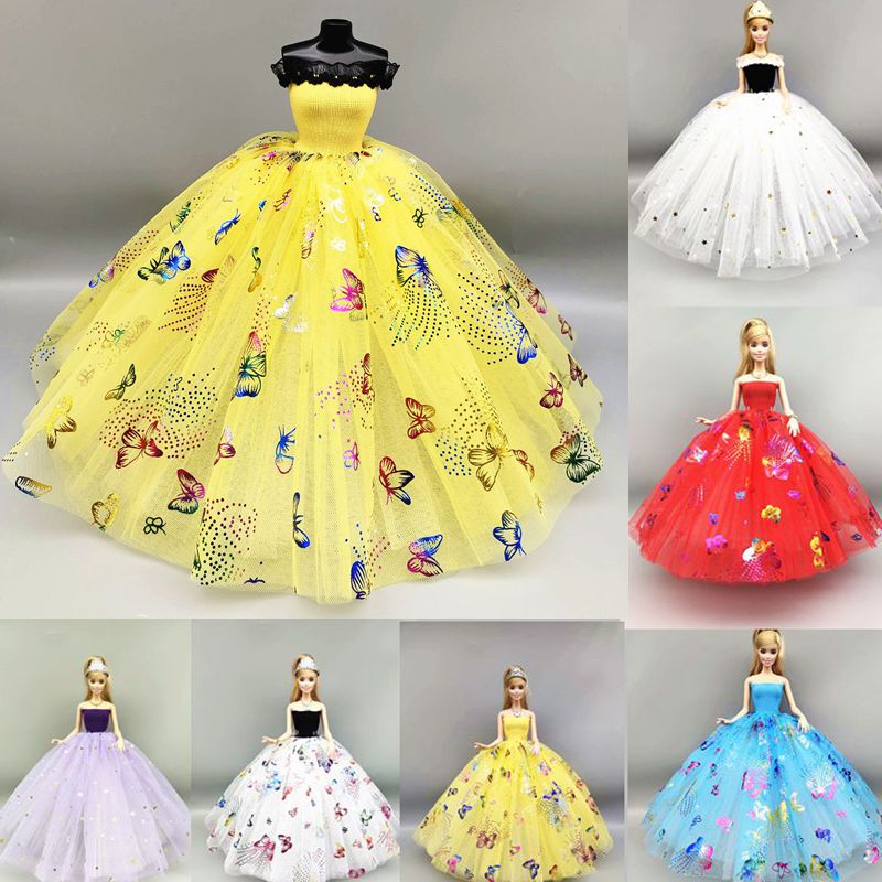 30厘米6分爸比换装娃娃衣服手工婚纱礼服装心怡公主裙子女孩礼物2