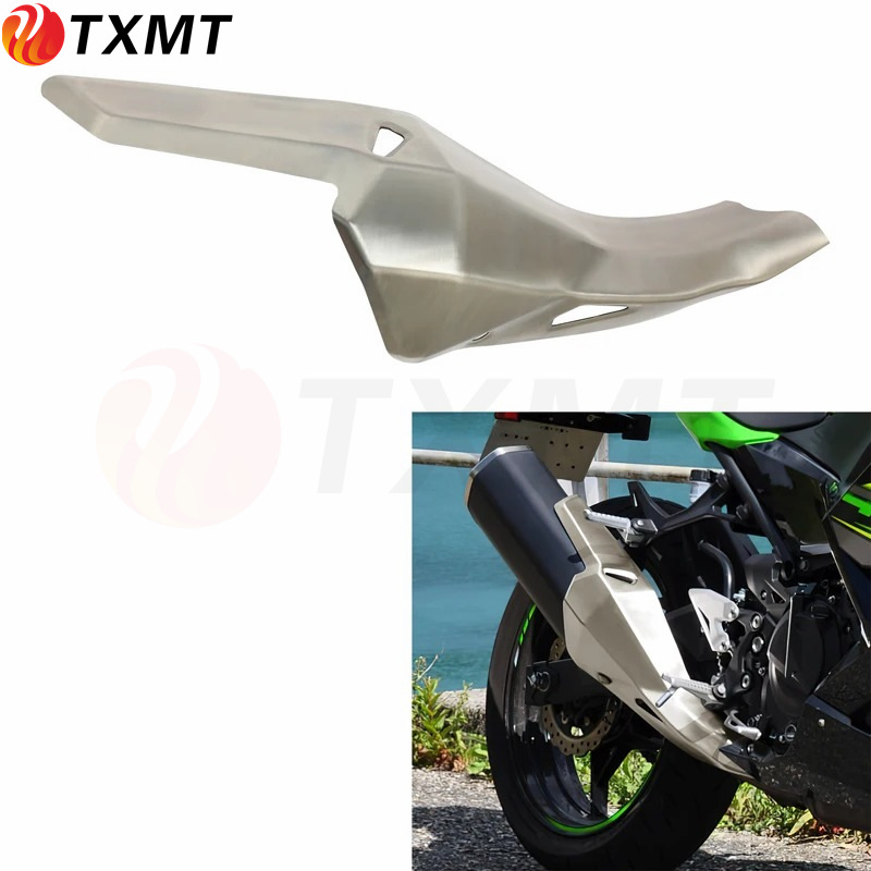 川崎KAWASAKI NINJA400 忍者400 Z400 改装碳纤维排气罩 防烫罩盖