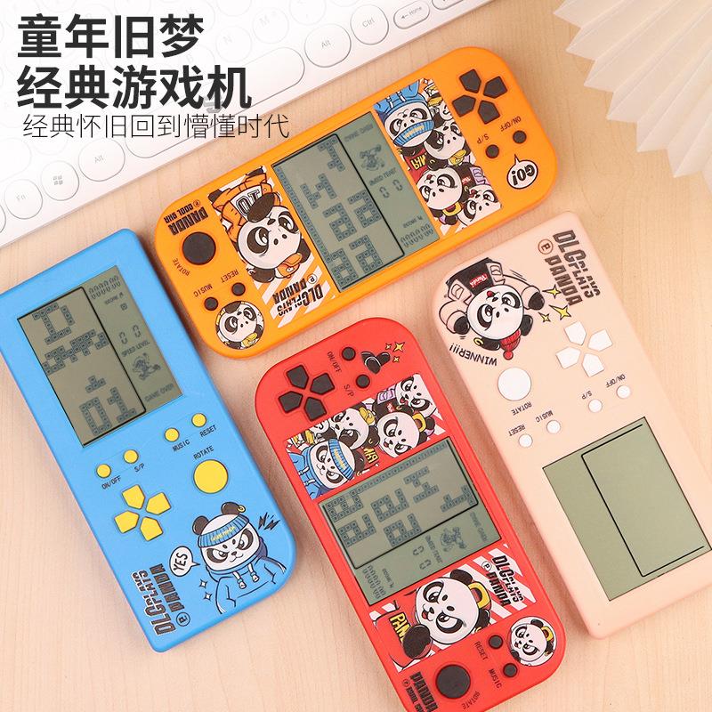 经典怀旧复古迷你便携儿童游戏机4.1寸掌机俄罗斯方块地摊