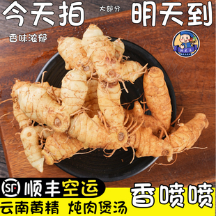顺丰空运黄精云南深山滇黄精生新鲜黄精老虎姜黄晶750g炖肉煲汤