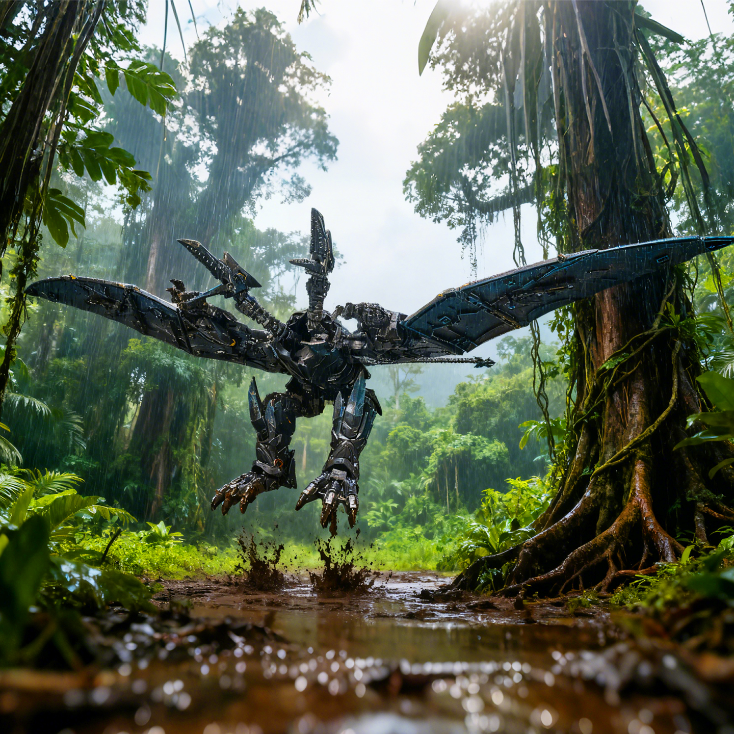 变形玩具双头机械翼龙模型男孩恐龙暴龙金刚合金正版成品手办