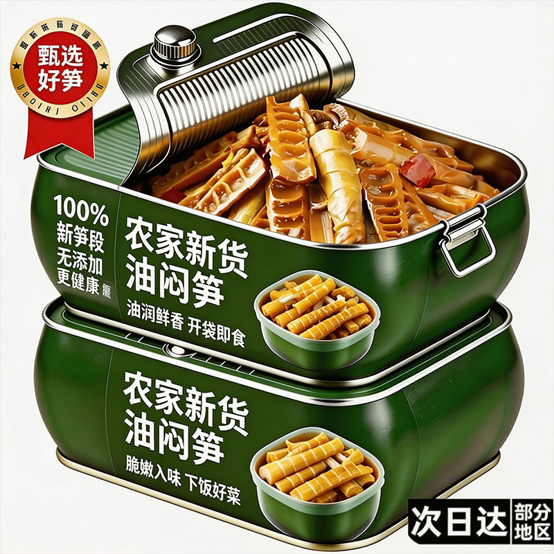 油焖笋官方旗舰店正品浙江特产奉化油焖笋干菜开袋即食脆笋下饭菜