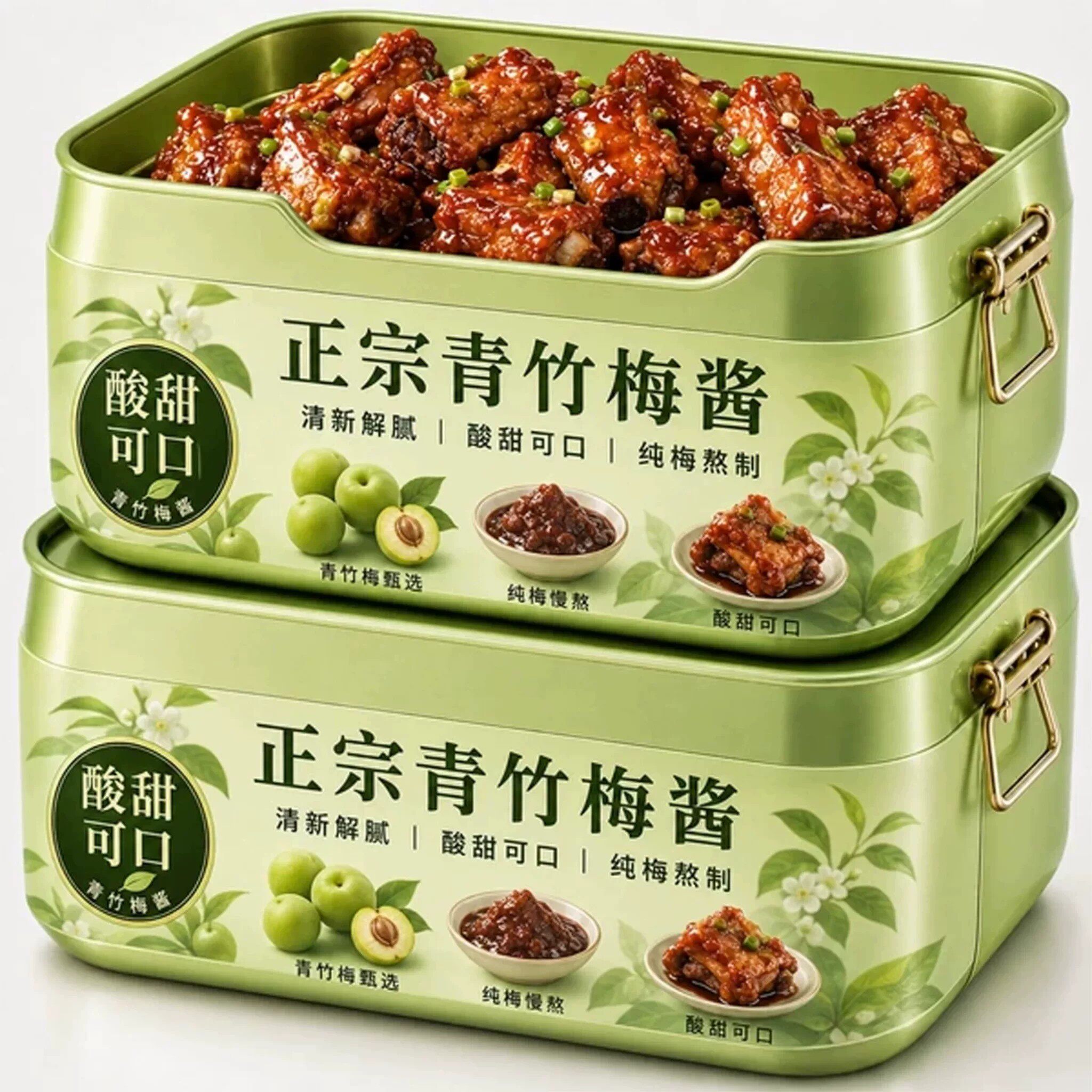 梅子酱旗舰店纯天然酸甜正宗青竹梅酱调味料糖醋排骨烧鹅炒肉果酱