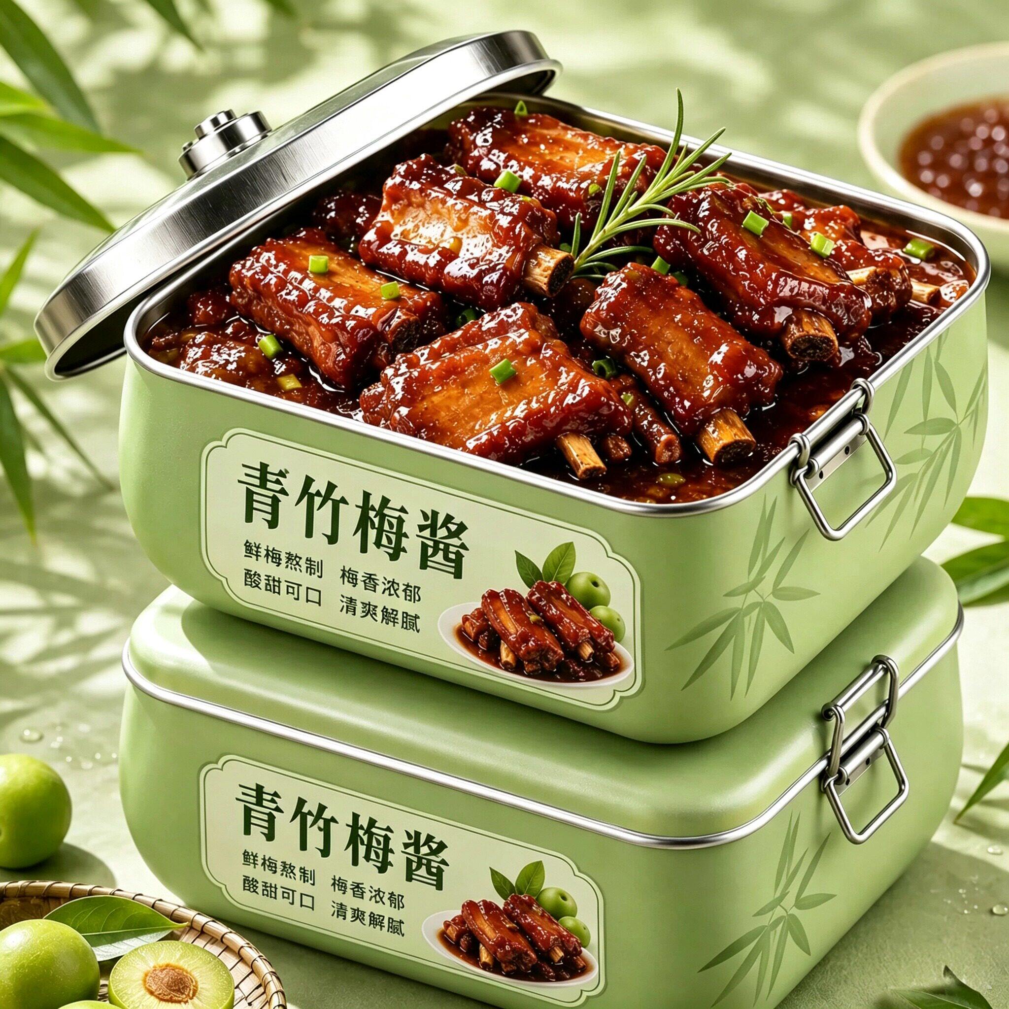 梅子酱旗舰店纯天然酸甜正宗青竹梅酱调味料糖醋排骨烧鹅炒肉果酱