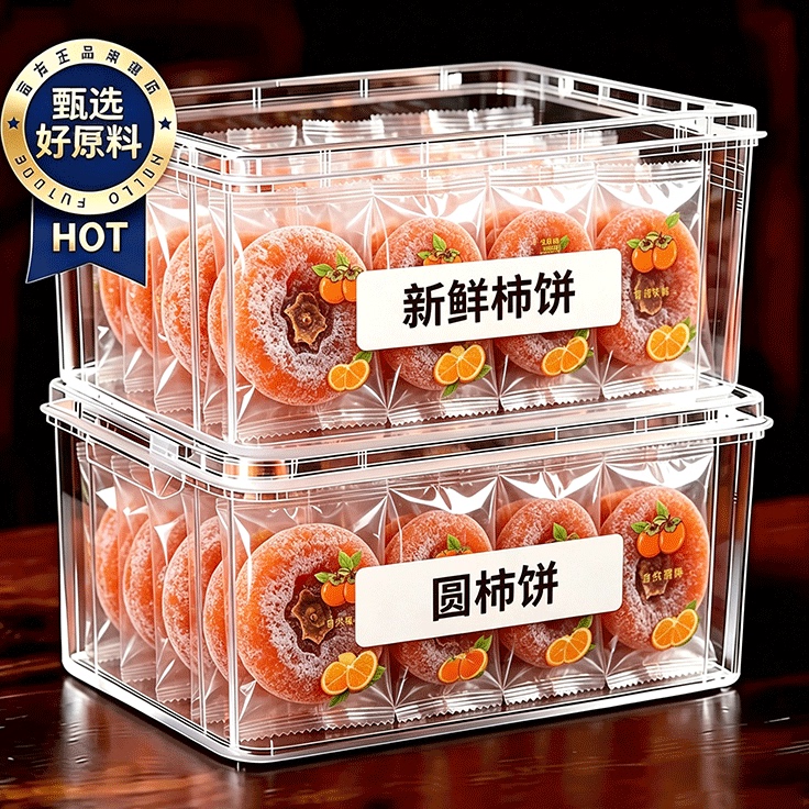新鲜柿饼官方旗舰店富平特产流心柿饼吊柿饼2026新货儿童果脯蜜饯