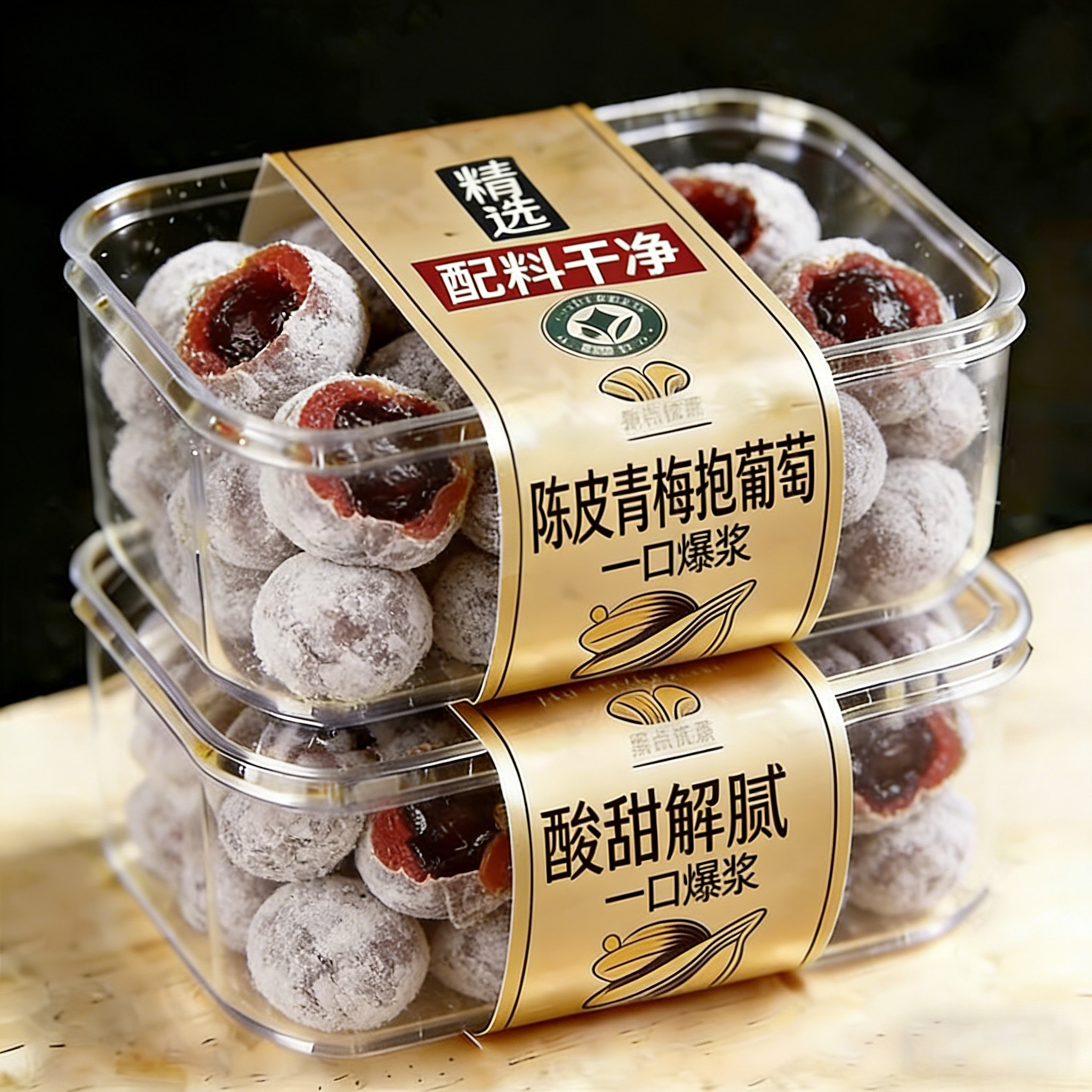 陈皮青梅抱葡萄爆浆独立包装网红零食官方旗舰店孕妇零食梅子果脯