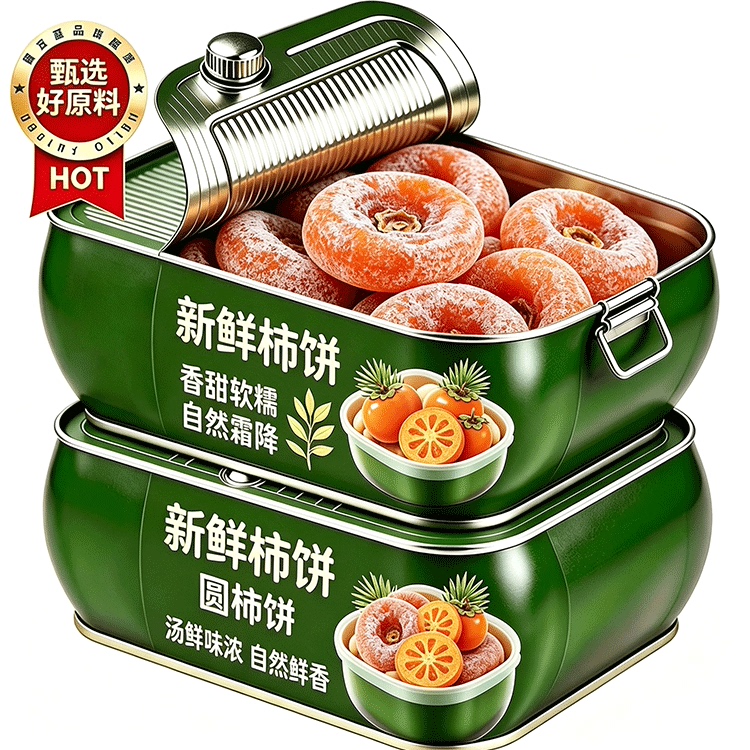 新鲜柿饼官方旗舰店富平特产流心柿饼吊柿饼2026新货儿童果脯蜜饯