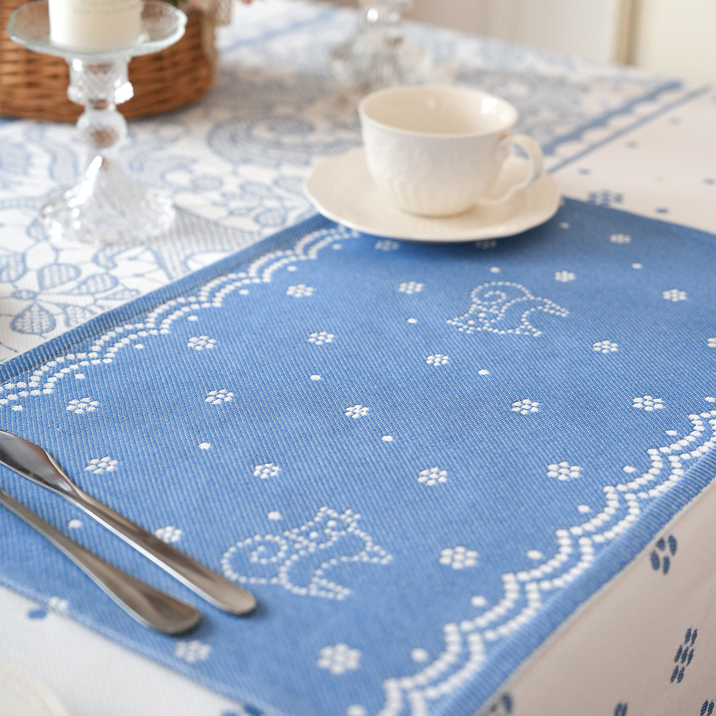 viskahome餐垫全棉高级感法式西餐垫吸水隔热餐桌垫布小学生餐垫,居家布艺,餐垫,淘宝优惠券,粉丝福利购,淘宝优惠卷