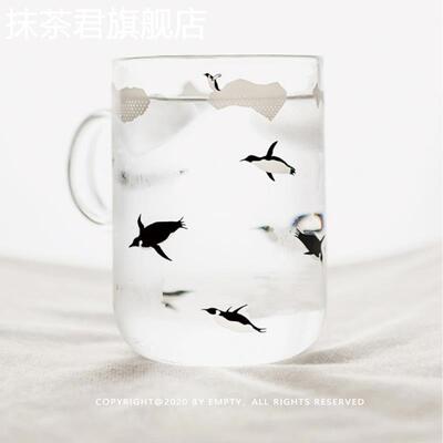 tuuli|极地系列PolarBear北极熊&Penguin企鹅手工玻璃杯