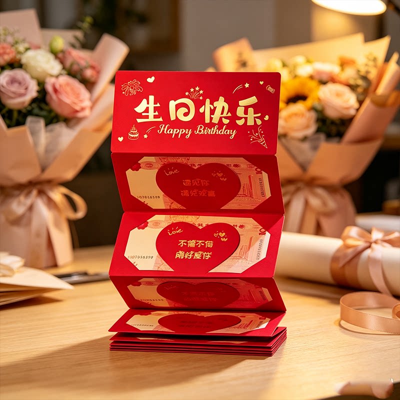 折叠红包仪式感礼物七夕情人节图片