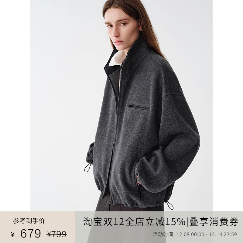 PLANITES vol.21 牦牛绒暖感混纺 撞色运动卫衣外套