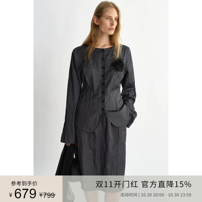 PLANITES设计显瘦通勤西装外套