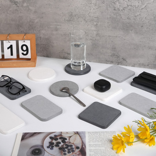 硅藻泥吸水垫速干杯垫办公室家用桌面茶垫小尺寸浴室洗手台垫托盘