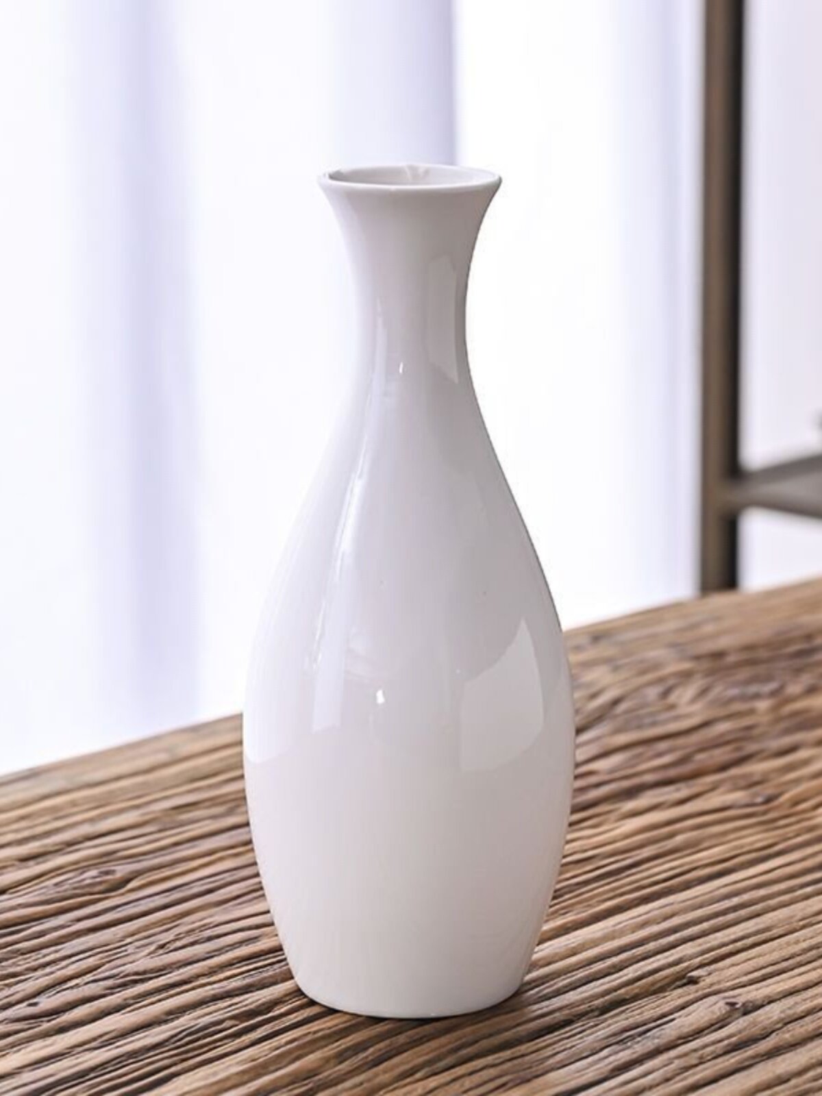 白瓷玉净瓶观音瓶青瓷小号插花长颈陶瓷摆件供佛禅意花瓶佛前供具