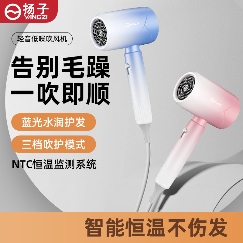 官方扬子V03吹风机家用冷热风蓝光负离子网红大功率发廊电吹风筒