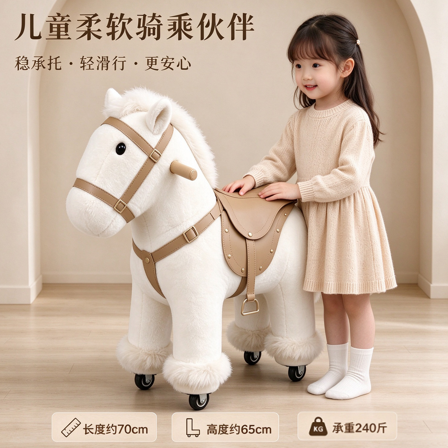 儿童座椅带滑轮小坐凳