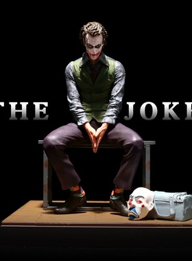 小丑手办模型雕像摆件希斯莱杰DC自杀小队Joker坐姿车载人物礼物