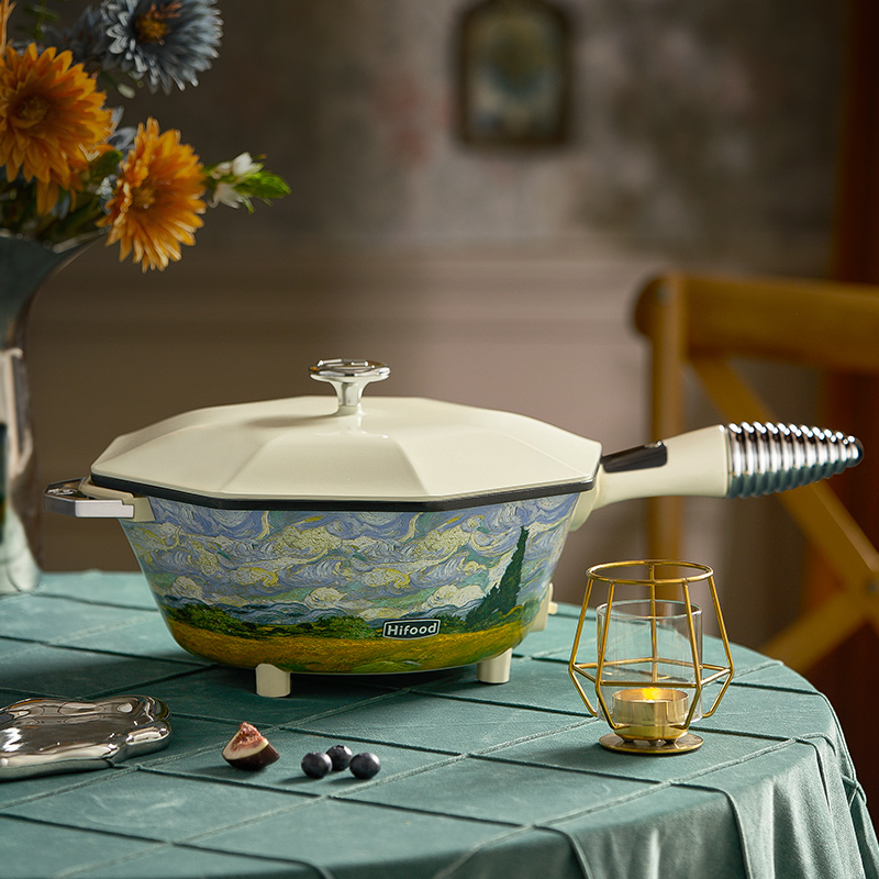 抗菌99.99%八角微压多功能电炒锅