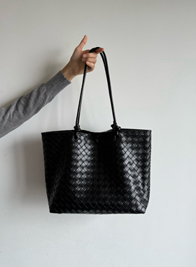 拾遗部落HOME  原创编织复古托特包大容量可斜挎可单肩挎包男女