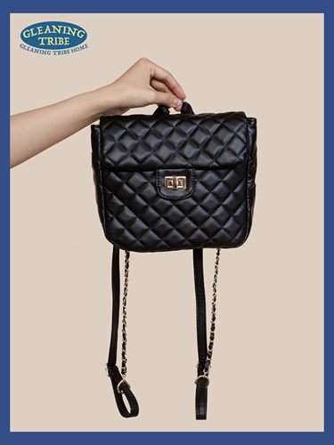 菱格链条小香风高级感双肩包