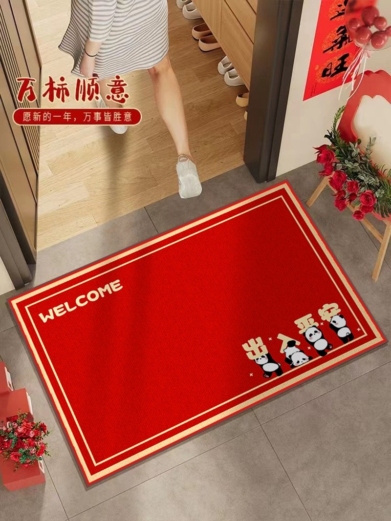 简约入户门地垫喜庆进门地毯门口换鞋脚垫子玄关家用新居红色耐磨,居家布艺,入户地垫,淘宝优惠券,粉丝福利购,淘宝优惠卷