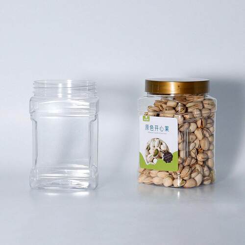 心PET用坚果开果干果茶叶包装透明方G01形制塑料通定广口
