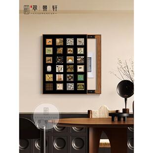 法式复古竖款电表箱装饰画新款中古风免打孔电箱开关遮挡艺术挂画