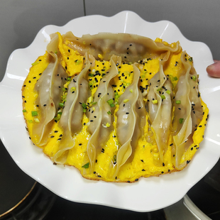 牛肉煎饺1000克25个袋装 手工生煎锅贴牛肉白菜馅饺私房菜用半成品