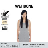 WE11DONE女士水钻样式 平纹针织背心连衣裙