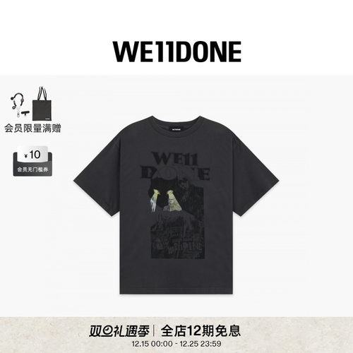 猫咪海报印花短袖T恤