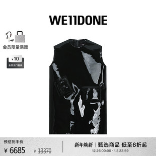 WE11DONE女士亮面皮革口袋连衣裙