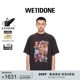 WE11DONE中性男女同款 T恤 棉质圆领短袖 经典 电影拼贴时尚