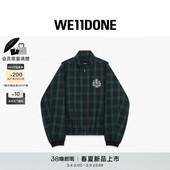 格纹哈灵顿夹克时尚 WE11DONE26春季 经典 男女同款 潮流 新品