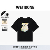 彩色小熊短袖 WE11DONE25男女同款 T恤设计感朋克风 线上独家