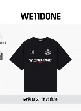 WE11DONE26夏季男女同款字母LOGO宽松短袖T恤潮流休闲时尚