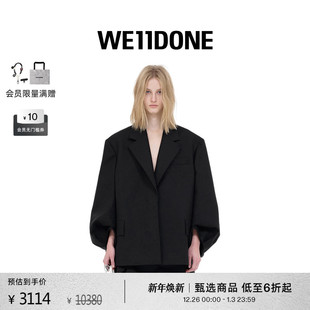 夹克 西装 WE11DONE女士经典 轻薄简约泡泡长袖